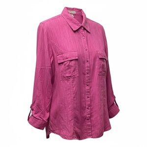 Coldwater Creek linen blouse. Size XL